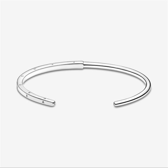 COPY - PANDORA Signature I-D Open Bangle - Sterling Silver - Picture 5 of 15